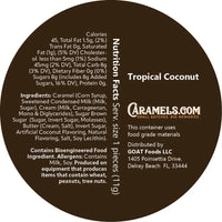 Caramels.com Tropical Coconut