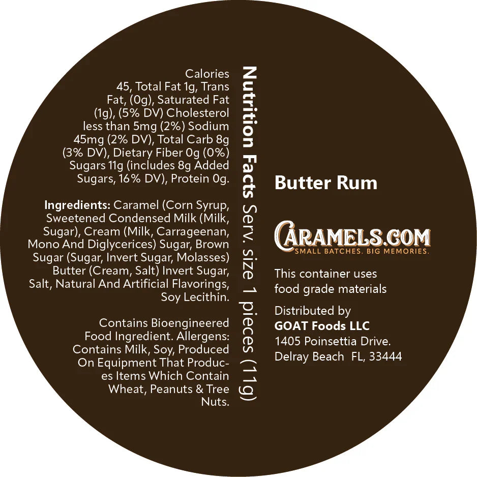 Caramels.com Butter Rum