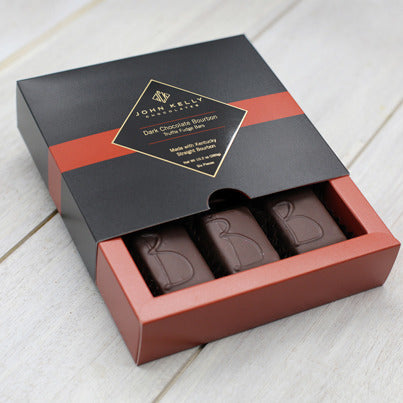 John Kelly Chocolates 6 Piece Dark Chocolate with Bourbon