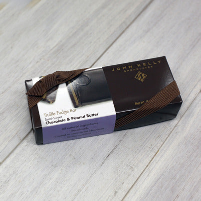 John Kelly Chocolates Semi-Sweet Chocolate & Peanut Butter Truffle Fudge Bar