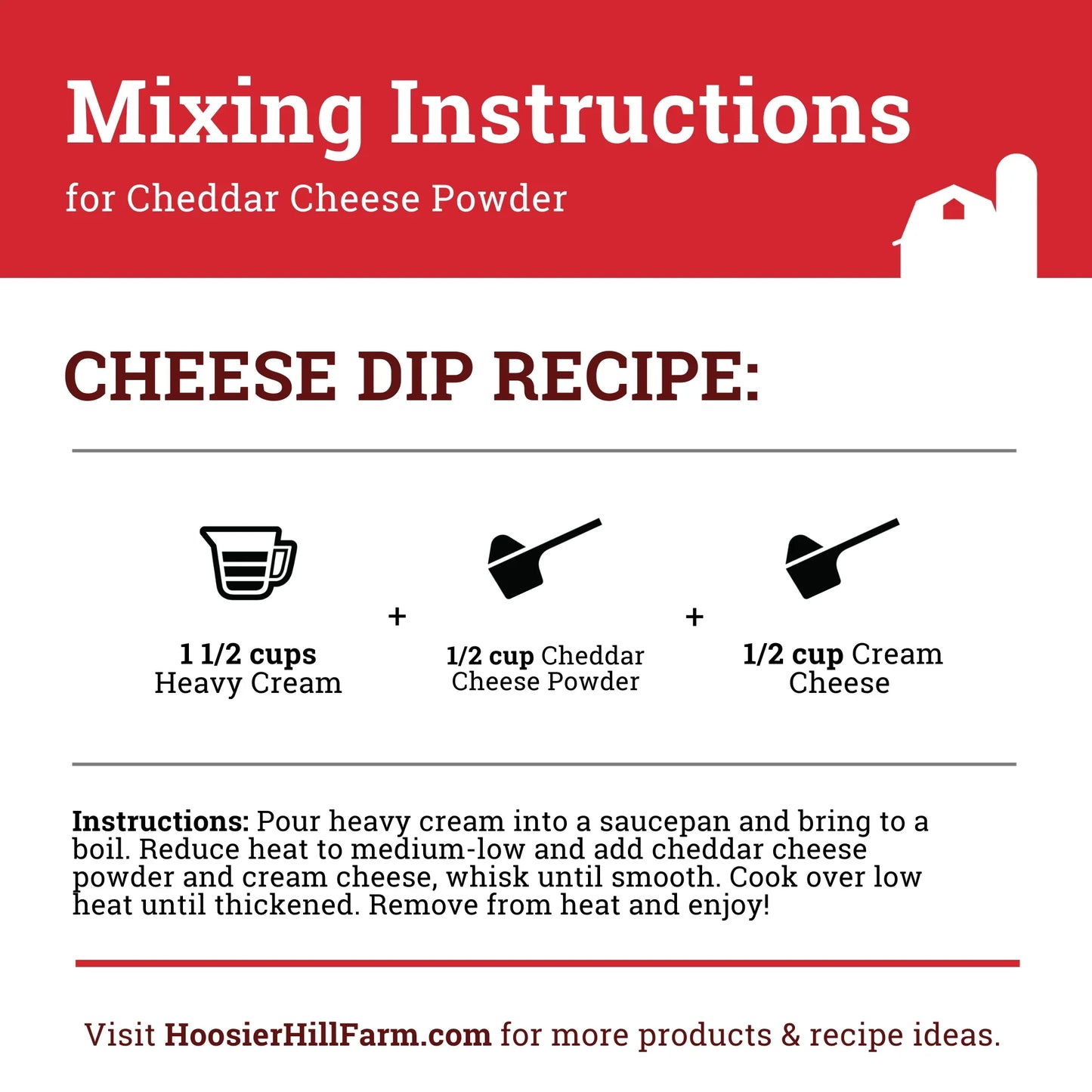 Hoosier Hill Farm Cheddar Cheese Powder