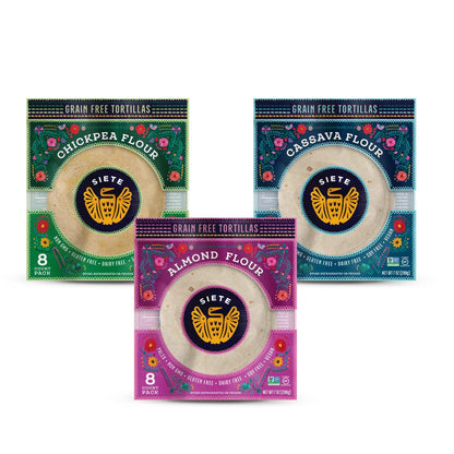 Siete Foods Tortilla Mix Pack: 6 Packs (Choose Your Flavors)