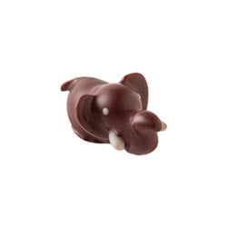 L.A. Burdick Chocolates Dark Chocolate Elephant x4