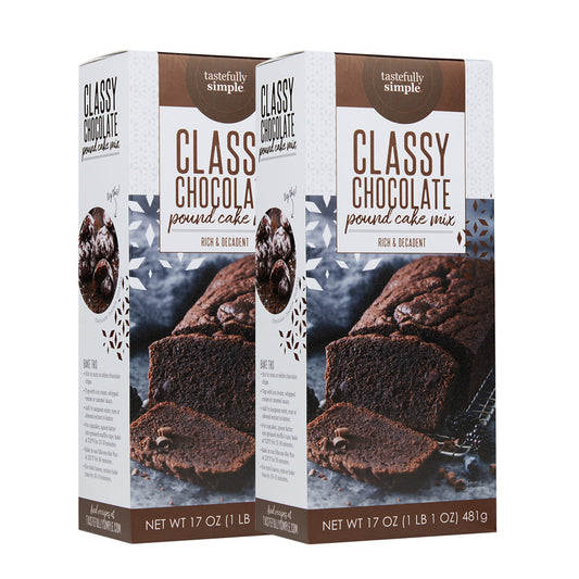 Tastefully Simple Classy Chocolate Pound Cake Mix Value Pack