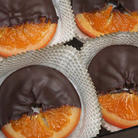 John Kelly Chocolates 8 piece Dark Chocolate Dipped Orange Slice Gift Box