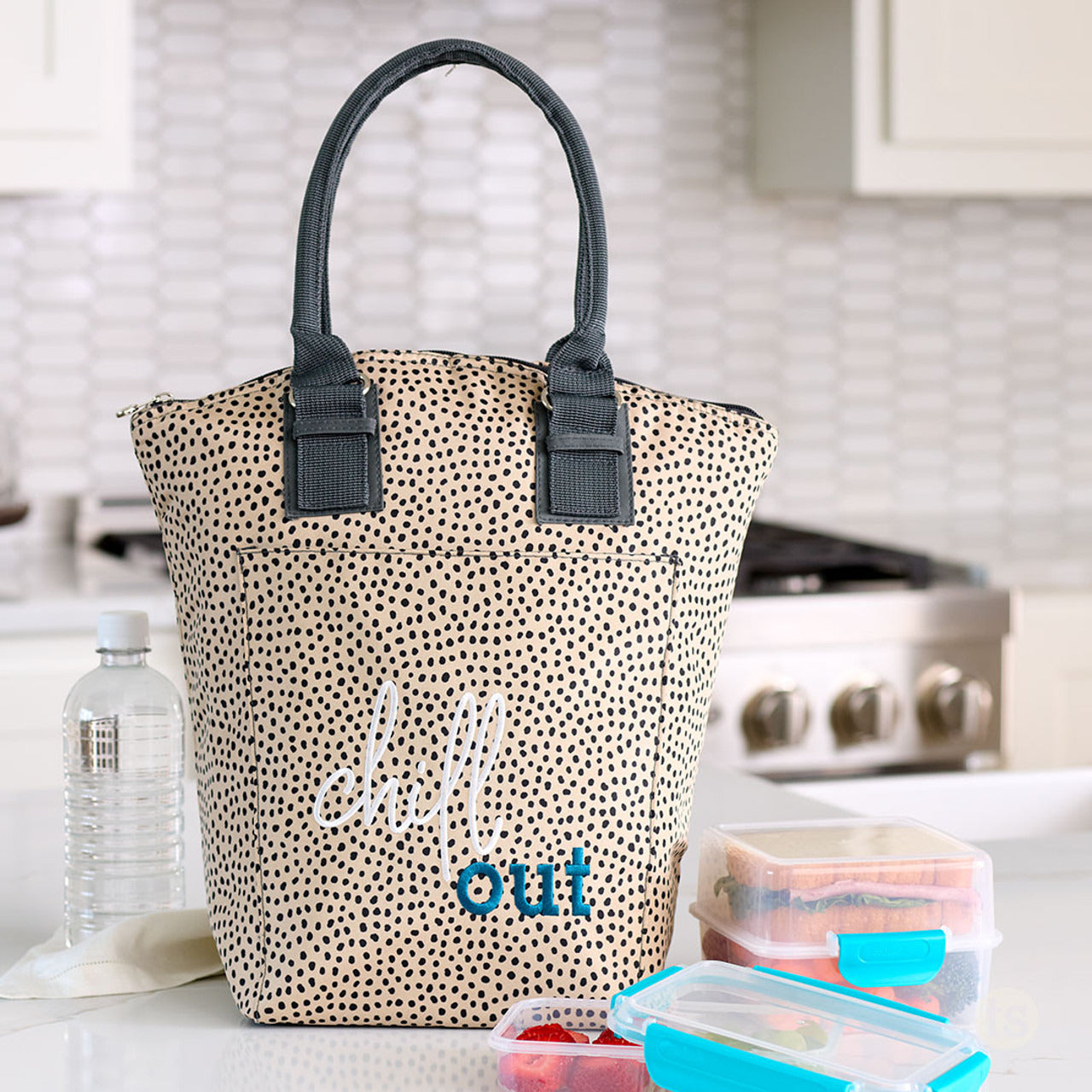 Tastefully Simple Cool Tote - Spotted