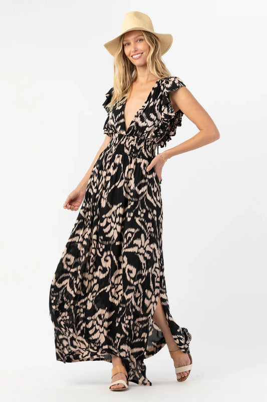 Tiare Hawaii Dahlia Maxi Dress - Nomadic Black