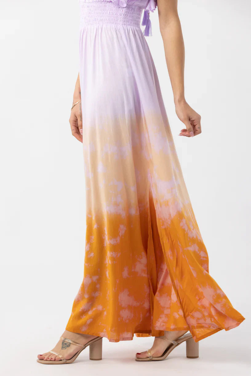 Tiare Hawaii Dahlia Maxi Dress - Violet Rust Ombre
