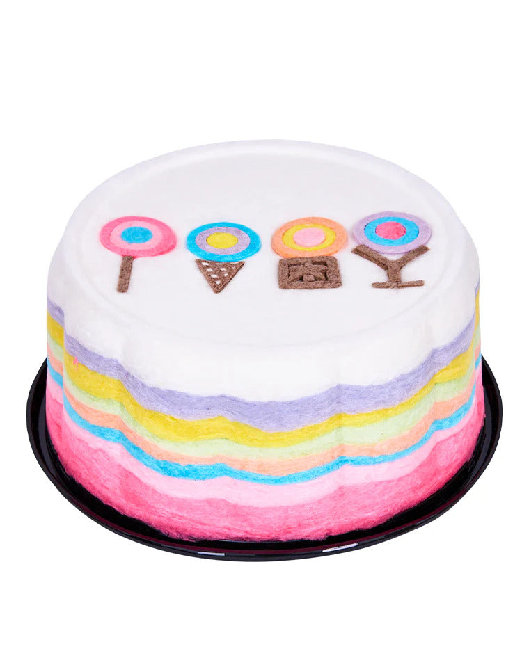 Dylan's Candy Bar Large Rainbow Cotton Candy Cake