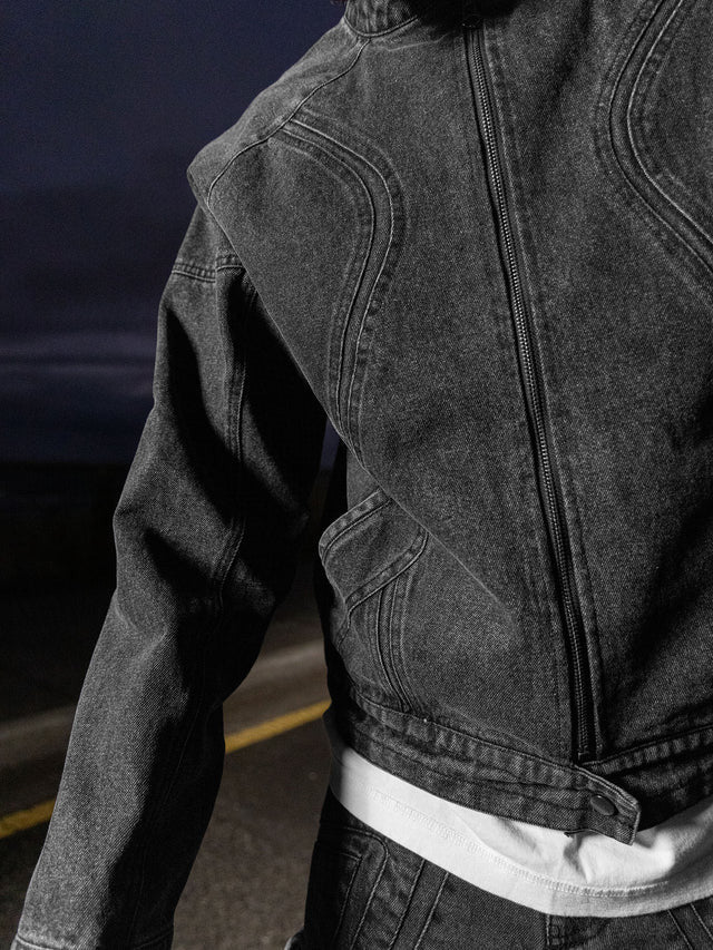 BLACKTAILOR DENIM BIKER JACKET