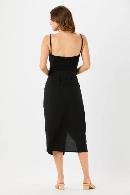 Tiare Hawaii Downtown Midi Dress - Black