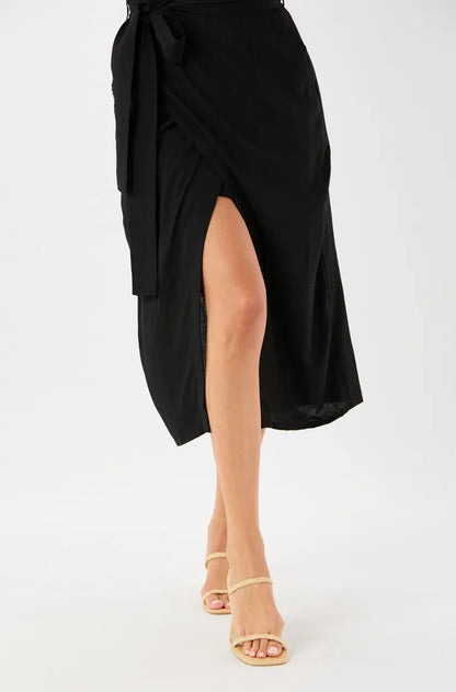 Tiare Hawaii Downtown Midi Dress - Black