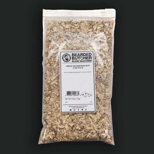 The Bearded Butchers Dried Mushroom Bits and Pieces (4oz pack)