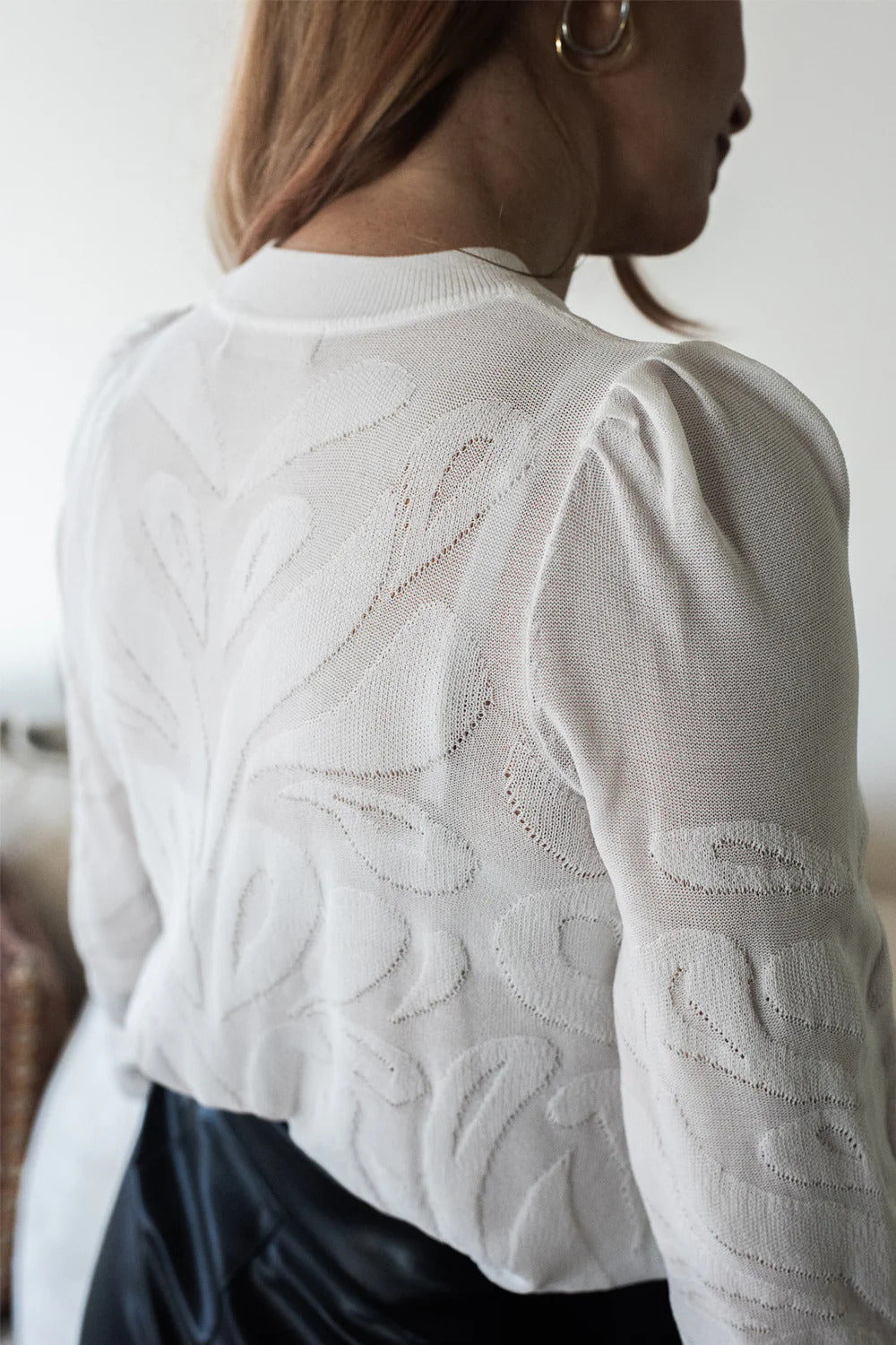 BAILEY/44 Women's Bailey 44 Theodora Jacquard Crewneck Sweater