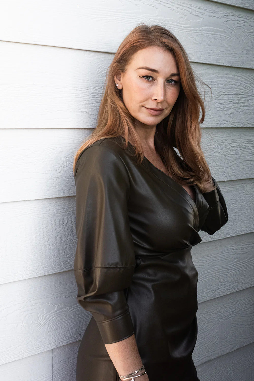 BAILEY/44 Women's Bailey 44 Karini Vegan Leather Dress