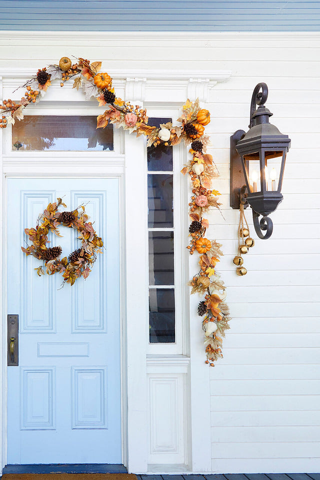 Decorator's Warehouse 24" Natural Leaf Berry Cone Wreath