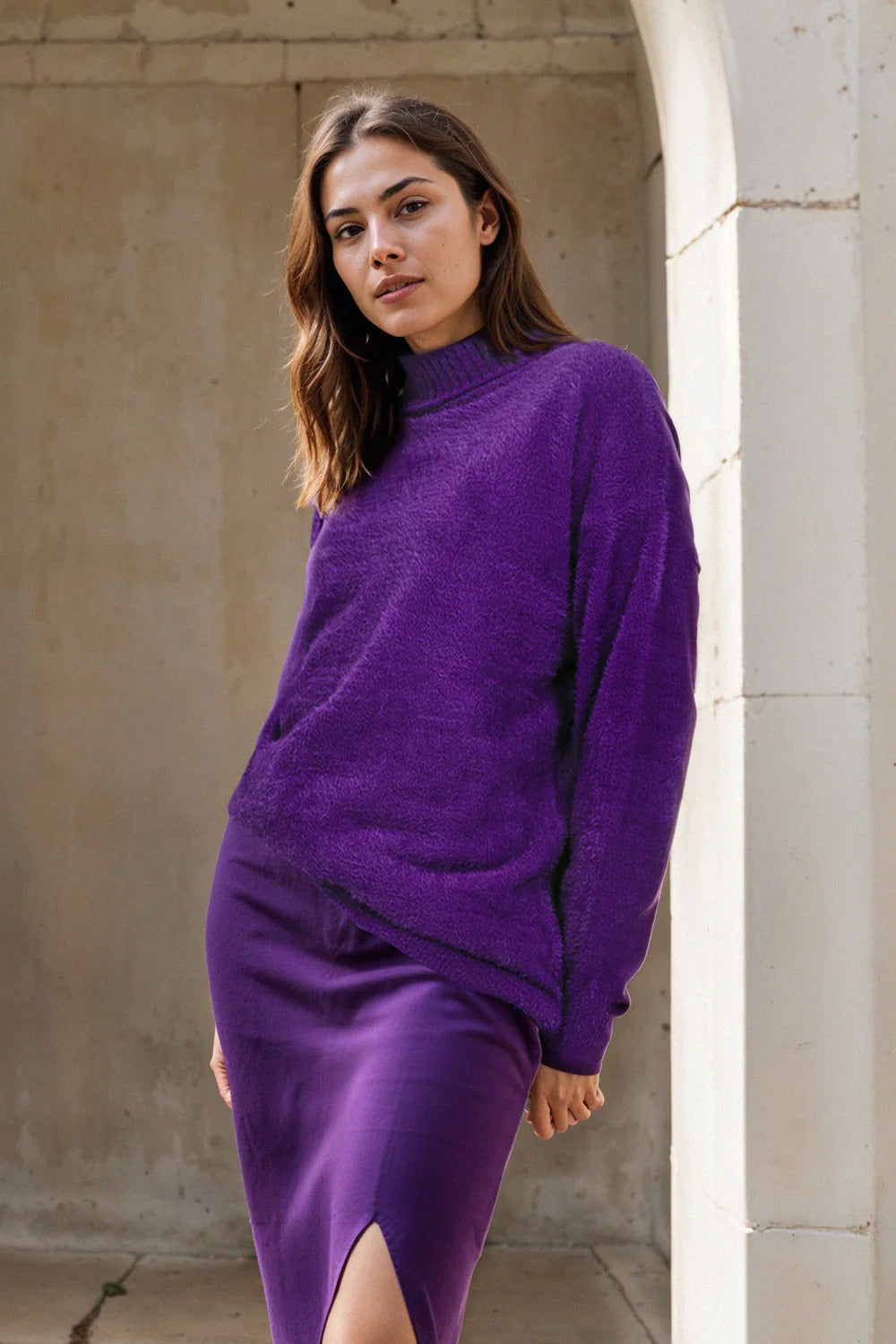 BAILEY/44 Women's Bailey 44 Sana Sweater Top in Magenta