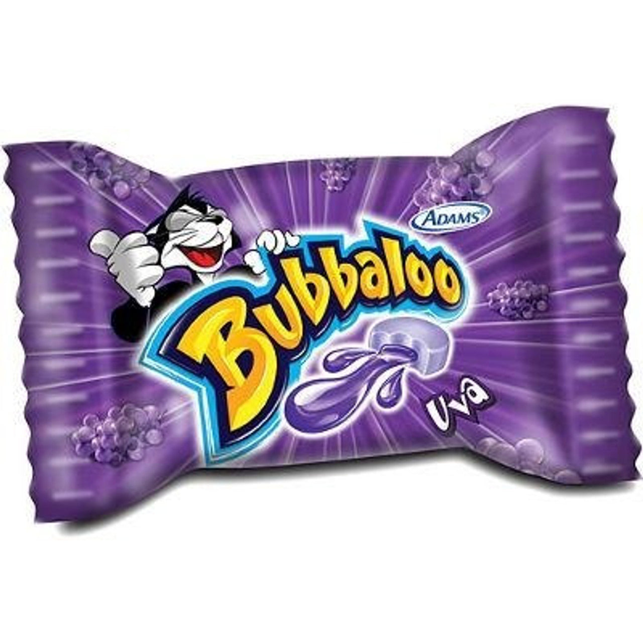 Pampa Direct Bubbaloo Uva Chicle Globo Grape Bubblegum, 300 g / 10.6 oz (box of 60)