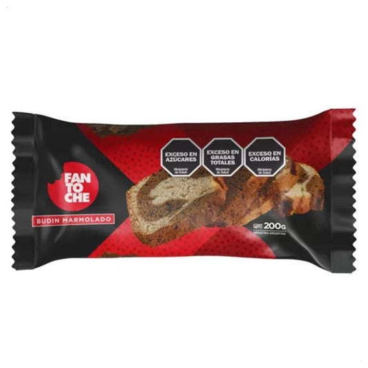 Pampa Direct Fantoche Marble Cake Vanilla & Cocoa Flavor Budín Marmolado, 200 g / 7.05 oz