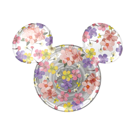 PopSockets Translucent Mickey Mouse Cascading Flowers Adhesive PopGrip