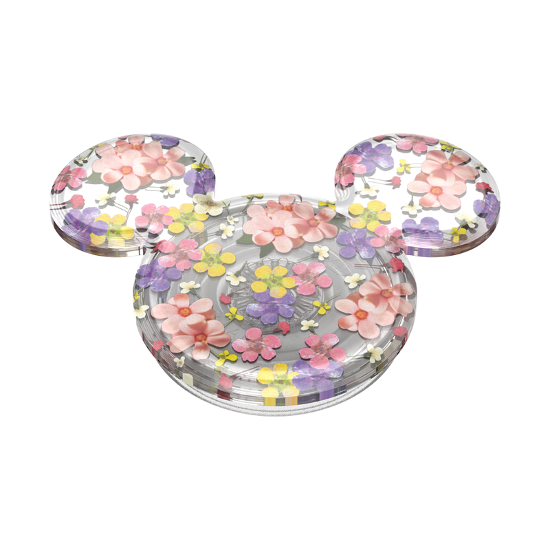 PopSockets Translucent Mickey Mouse Cascading Flowers Adhesive PopGrip