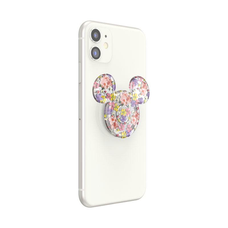 PopSockets Translucent Mickey Mouse Cascading Flowers Adhesive PopGrip