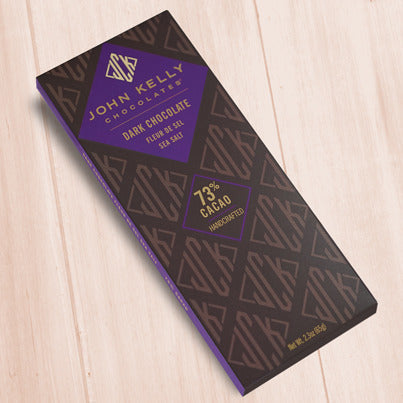 John Kelly Chocolates Dark Chocolate Bar with Fleur de Sel