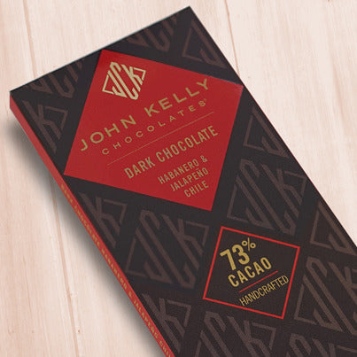 John Kelly Chocolates Dark Chocolate Bar with Habanero & Jalapeño