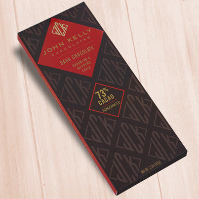 John Kelly Chocolates Dark Chocolate Bar with Habanero & Jalapeño