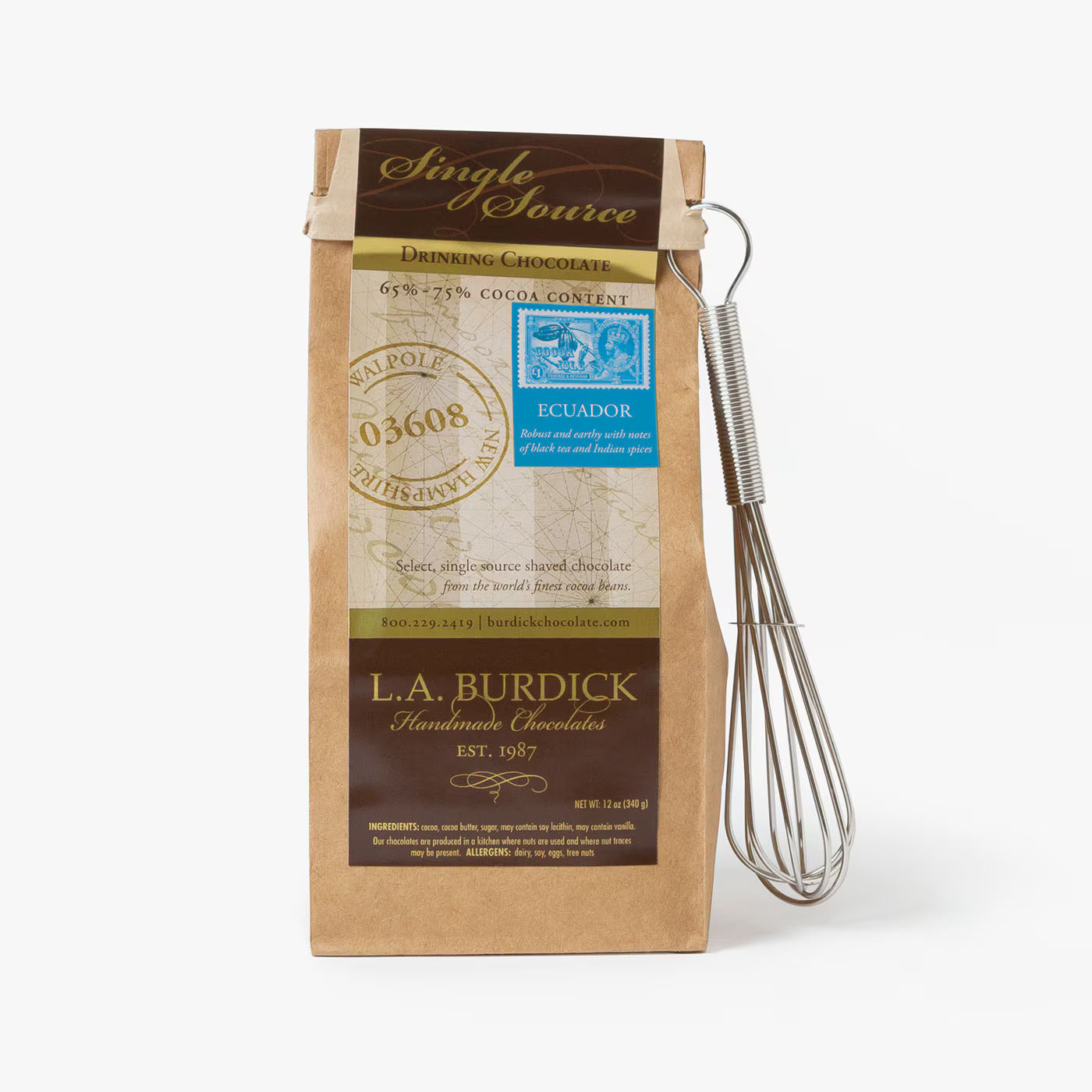 L.A. Burdick Chocolates Single Source Ecuador Dark Drinking Chocolate