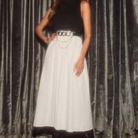 Cupshe Black High Neck Tank & White Skirt Maxi Dress (x2)