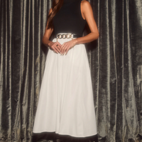 Cupshe Black High Neck Tank & White Skirt Maxi Dress (x2)