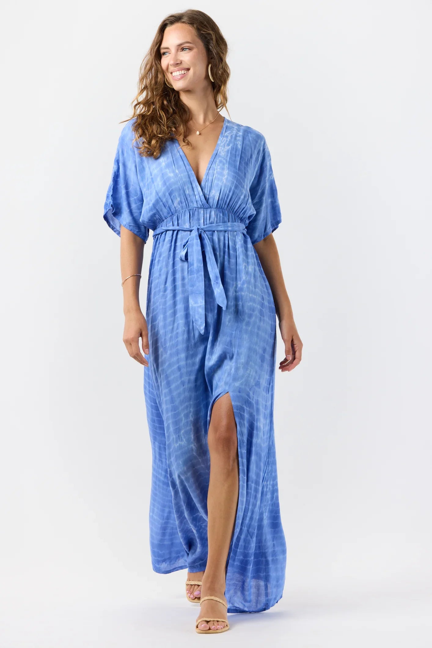 Tiare Hawaii Elise Maxi Dress - Azure Ripples