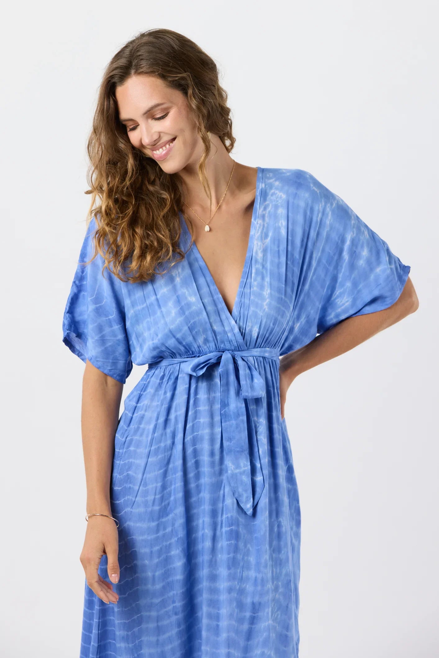 Tiare Hawaii Elise Maxi Dress - Azure Ripples