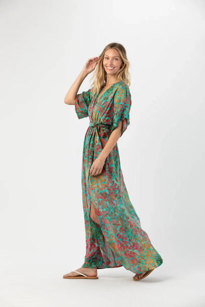 Tiare Hawaii Elise Maxi Dress - Batik Kohala Tosca