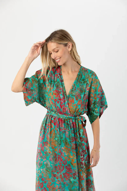 Tiare Hawaii Elise Maxi Dress - Batik Kohala Tosca