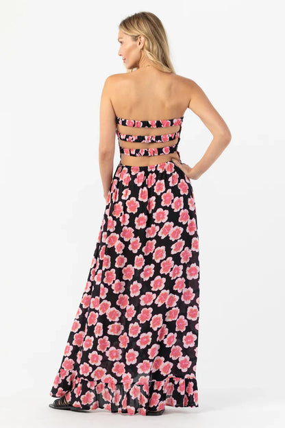 Tiare Hawaii Eri Maxi Dress - Lanai Floral Black