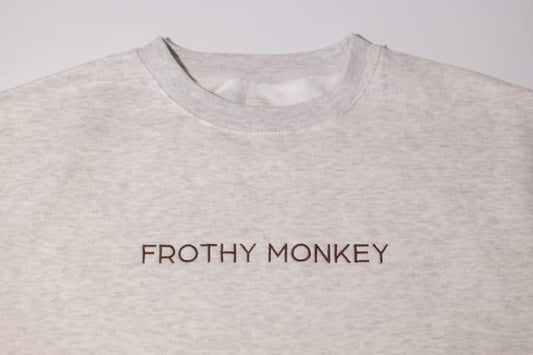 Frothy Monkey Embroidered Sweatshirt