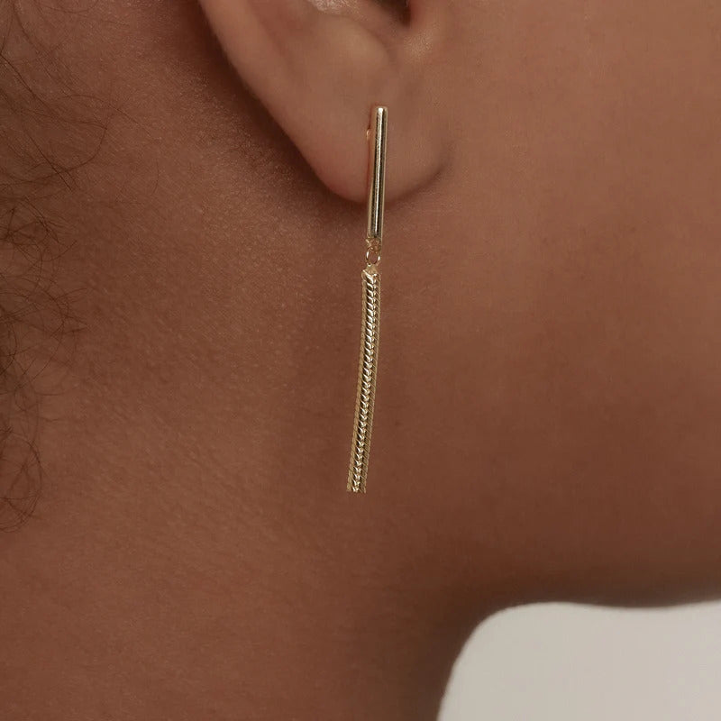 ARGENTO VIVO BAR DROP EARRING