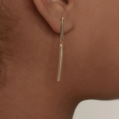 ARGENTO VIVO BAR DROP EARRING