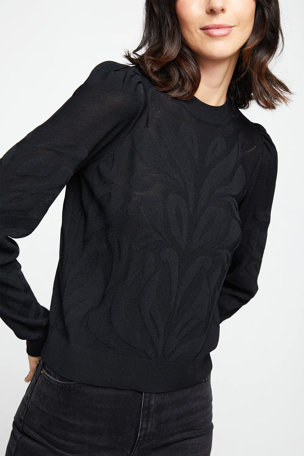 BAILEY/44 Women's Bailey 44 Theodora Jacquard Crewneck Sweater