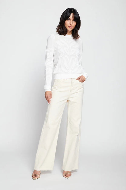 BAILEY/44 Women's Bailey 44 Theodora Jacquard Crewneck Sweater