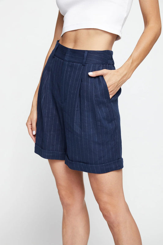 BAILEY/44 Women's Bailey 44 Charlie Pinstripe Shorts In Midnight