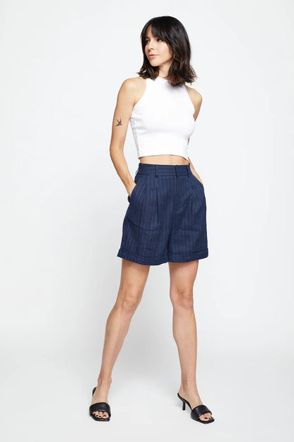 BAILEY/44 Women's Bailey 44 Charlie Pinstripe Shorts In Midnight