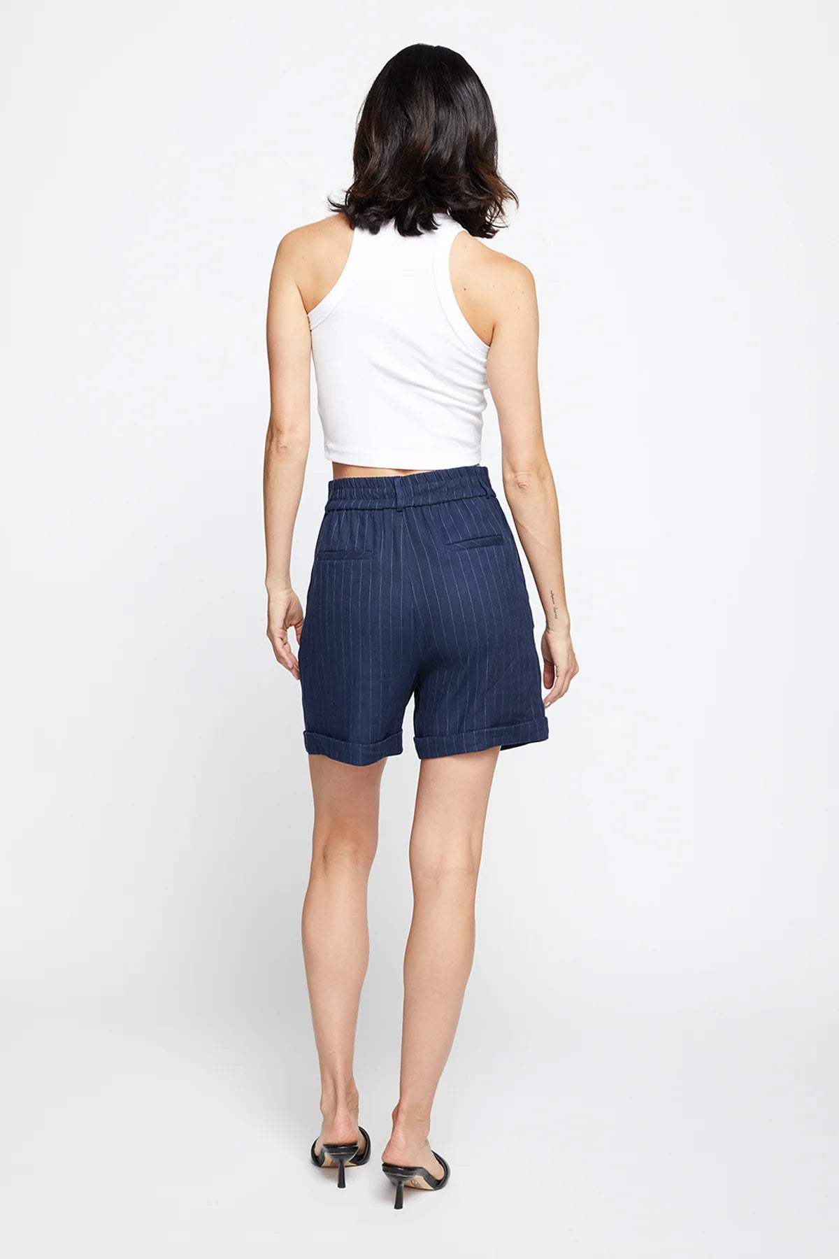 BAILEY/44 Women's Bailey 44 Charlie Pinstripe Shorts In Midnight
