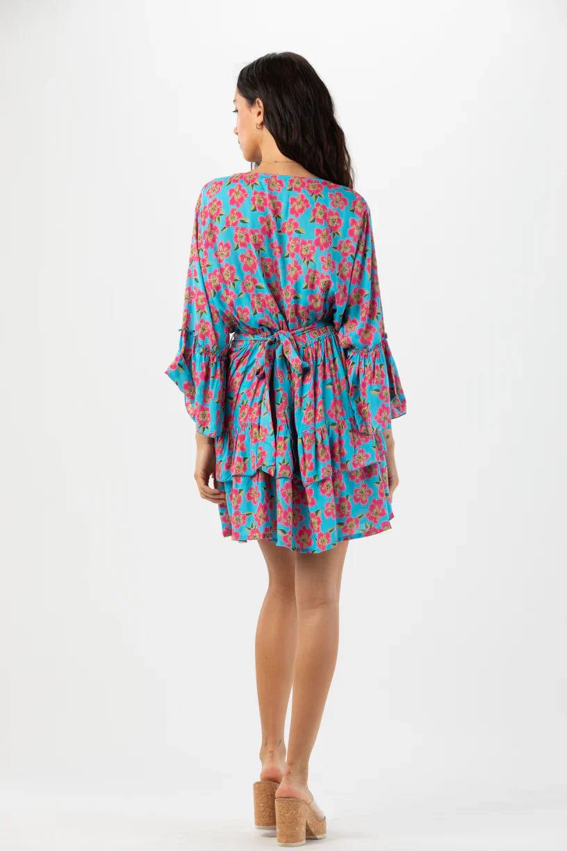 Tiare Hawaii Felix Mini Dress - Poipu Turquoise