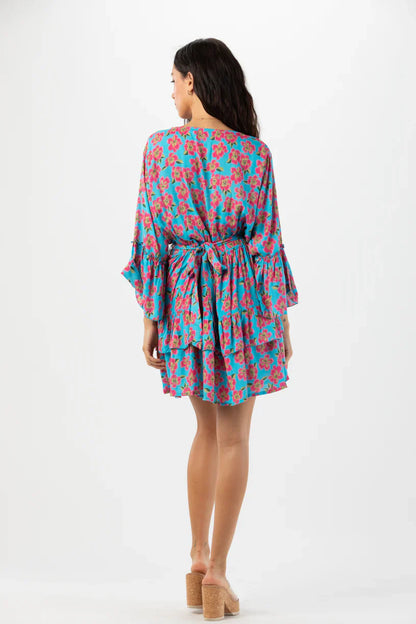 Tiare Hawaii Felix Mini Dress - Poipu Turquoise