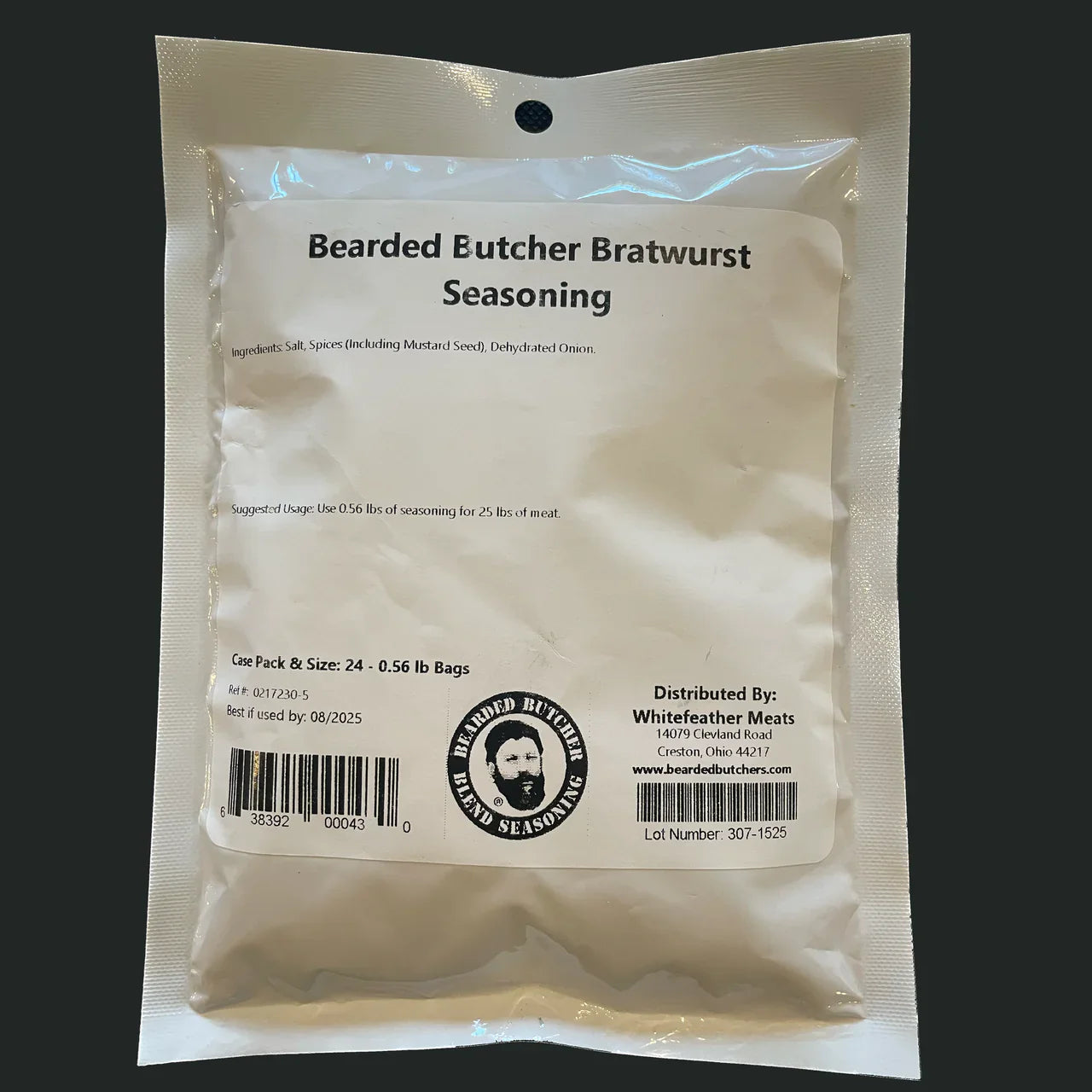 The Bearded Butchers Case of 24 Bearded Butcher Bratwurst Seasoning 9oz