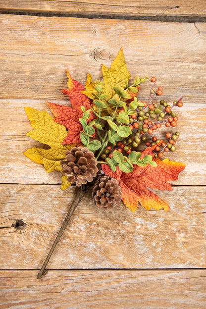 Decorator's Warehouse 14" Harvest Maple Cluster Berry Pick