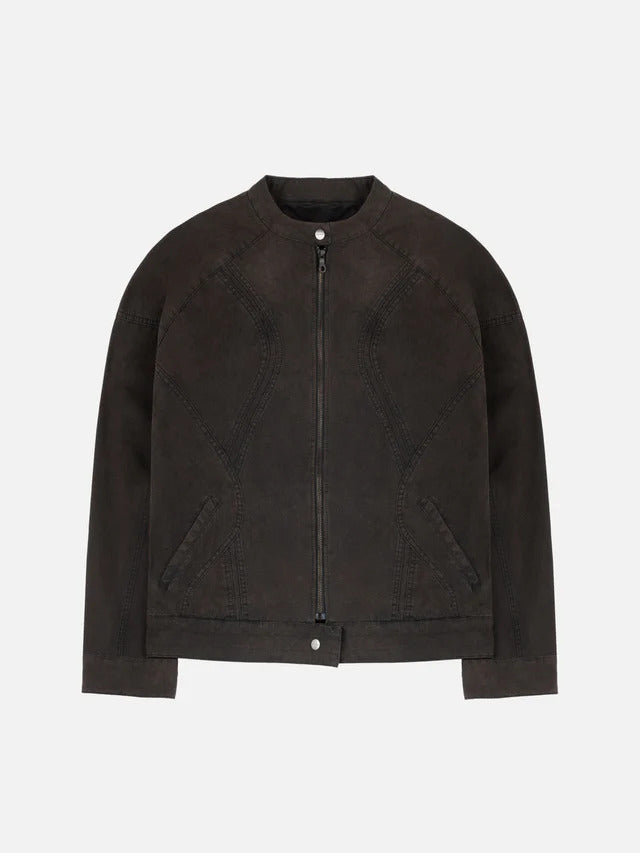 BLACKTAILOR CANVAS BIKER JACKET RUST